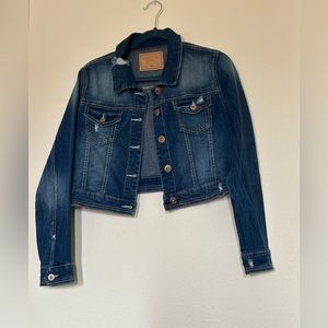 Amethyst Jeans- Cropped Jean Jacket- Size Large